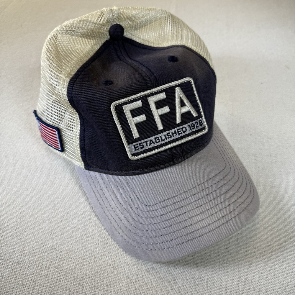 FFA Snapback Mesh Hat Trucker Cap Future Farmers America Unworn Vintage Dusty AF